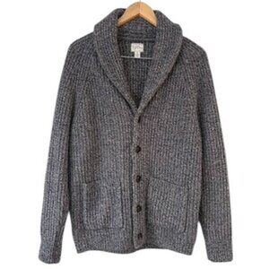 J. Crew Cardigan Rugged Merino Wool Blend Cardigan Sweater Mens Sz S